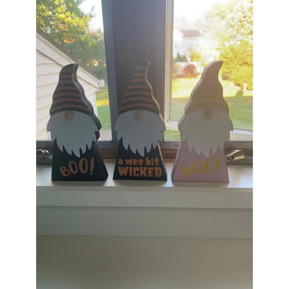 3 Halloween Gnomes